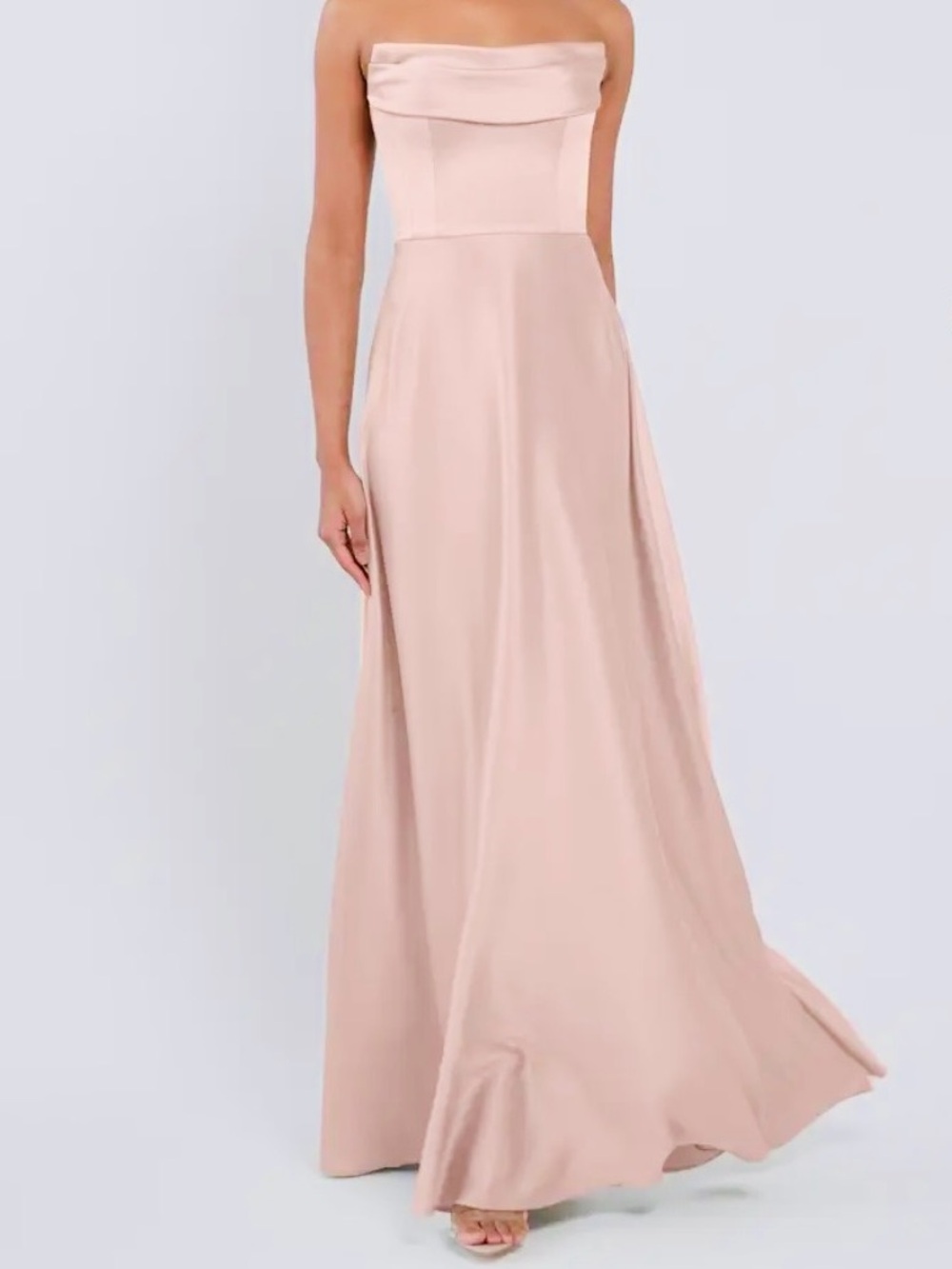 Jenny Yoo Cecile Dress, Soft Blush, Size 0, Worn Once